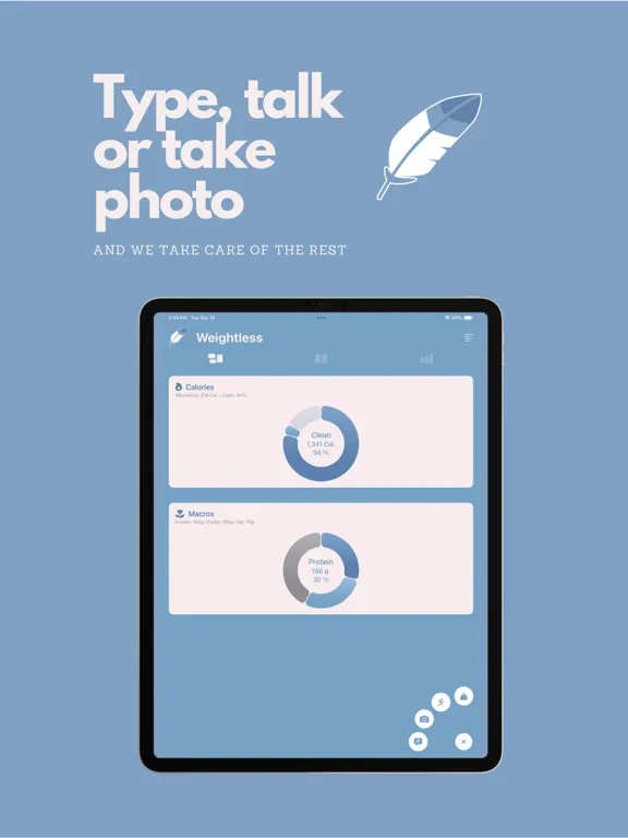 Captures d'écran de Weightless: Calorie Tracker iPad 