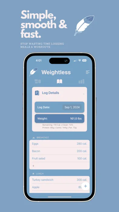 Captures d'écran de Weightless: Calorie Tracker