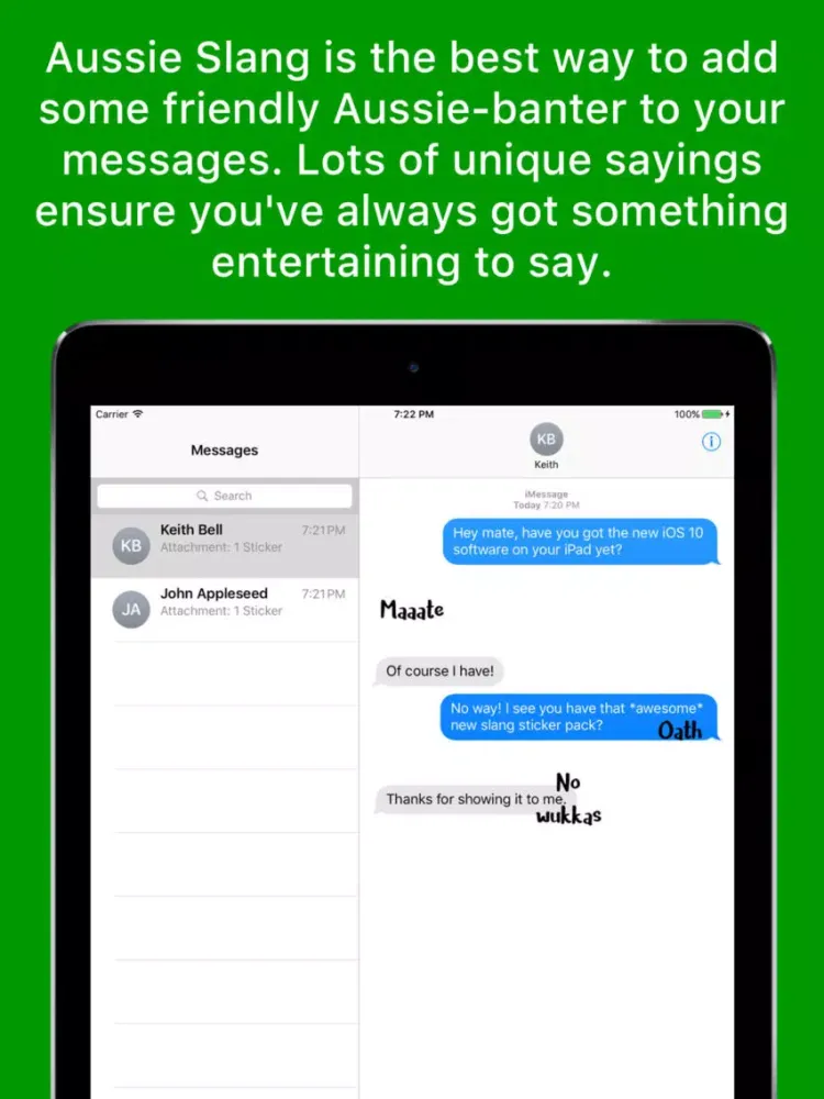 Aussie Slang iPad  Screenshots