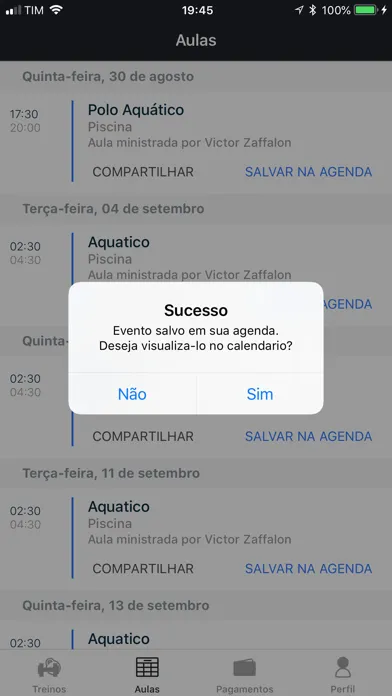 ภาพหน้าจอของ Treino e Saúde - Sua academia