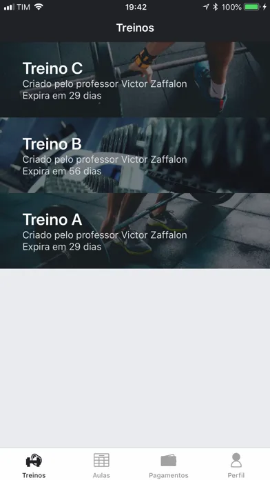 ภาพหน้าจอของ Treino e Saúde - Sua academia