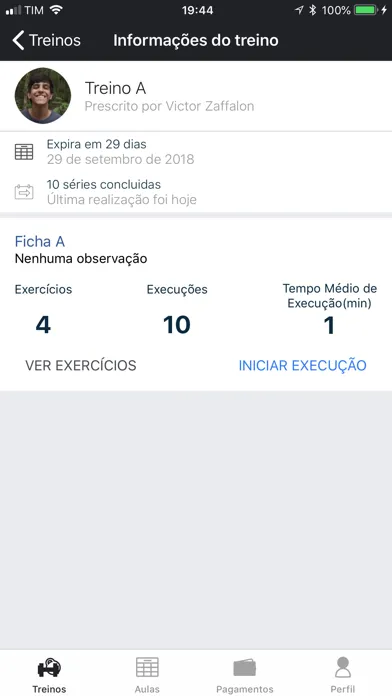 ภาพหน้าจอของ Treino e Saúde - Sua academia