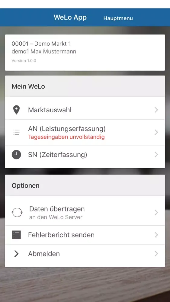 Zahlenwerk WeLo App Ekran Görüntüleri