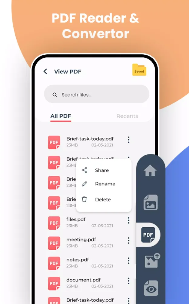 Screenshot di JPG to PDF Converter