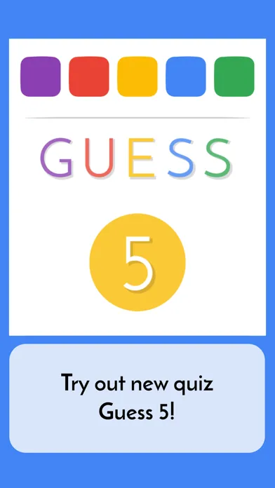 Tangkapan skrin Guess 5 - Words Quiz