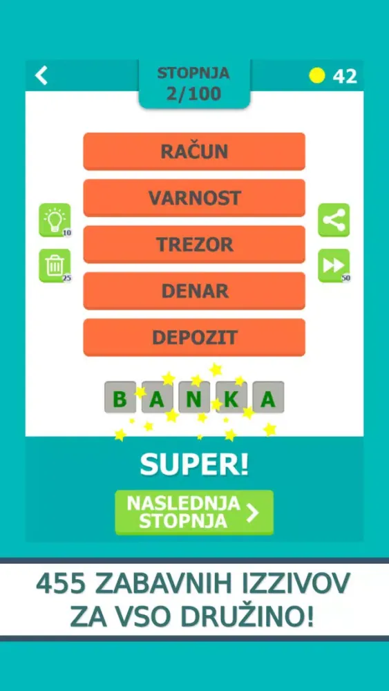 Capturas de tela do Ugani Besedo - Kviz Slovenija