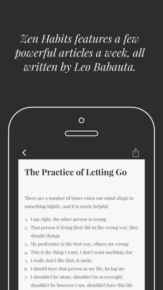 Tangkapan layar Zen Habits - by Leo Babauta