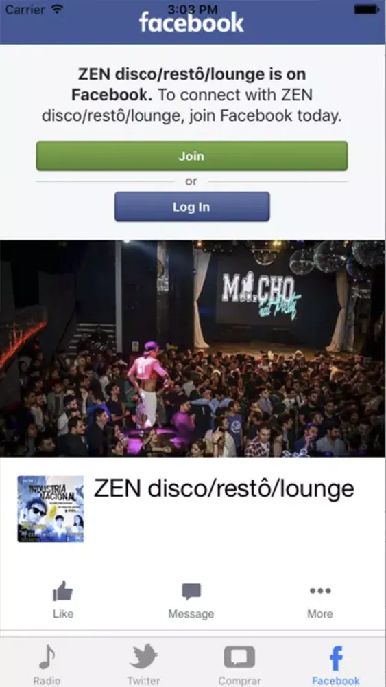 Tangkapan skrin Zen Disco
