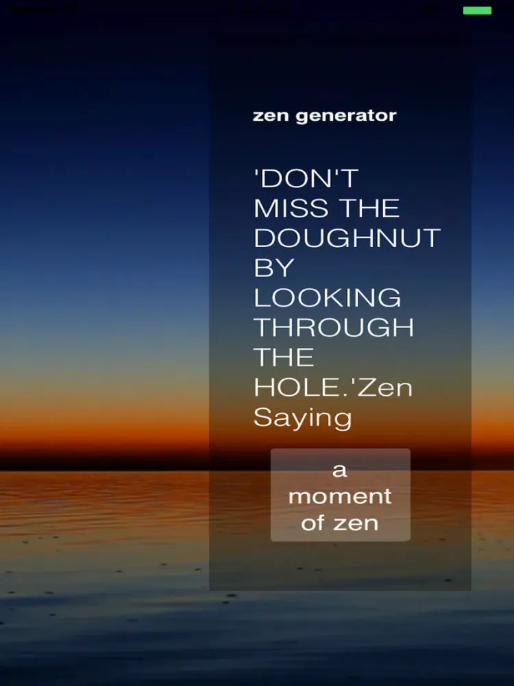 Zen Generator iPad  Screenshots