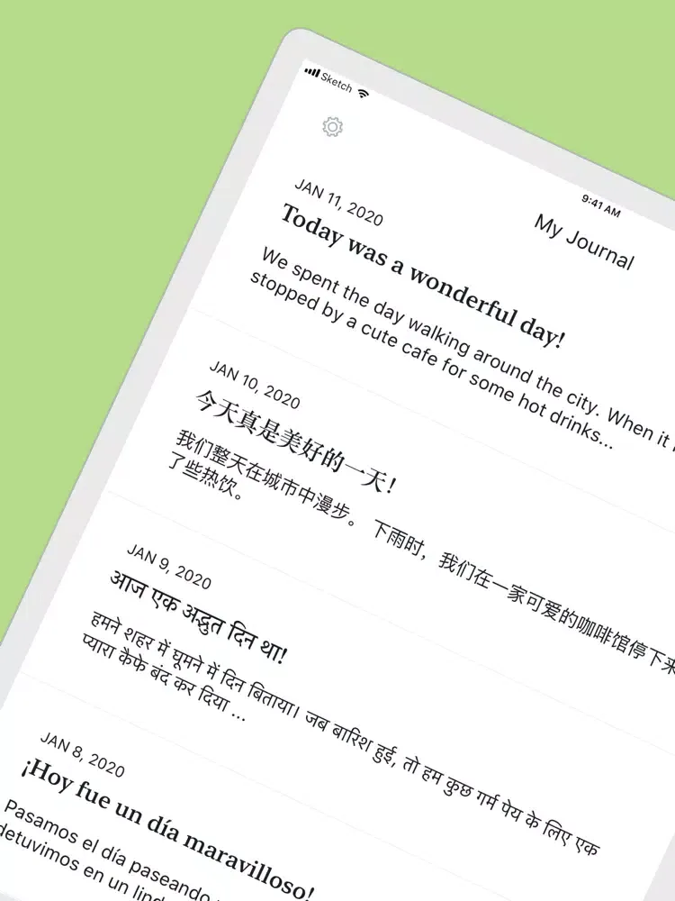 Zen Journal - Diary & Notes iPad  سکرین شاٹس