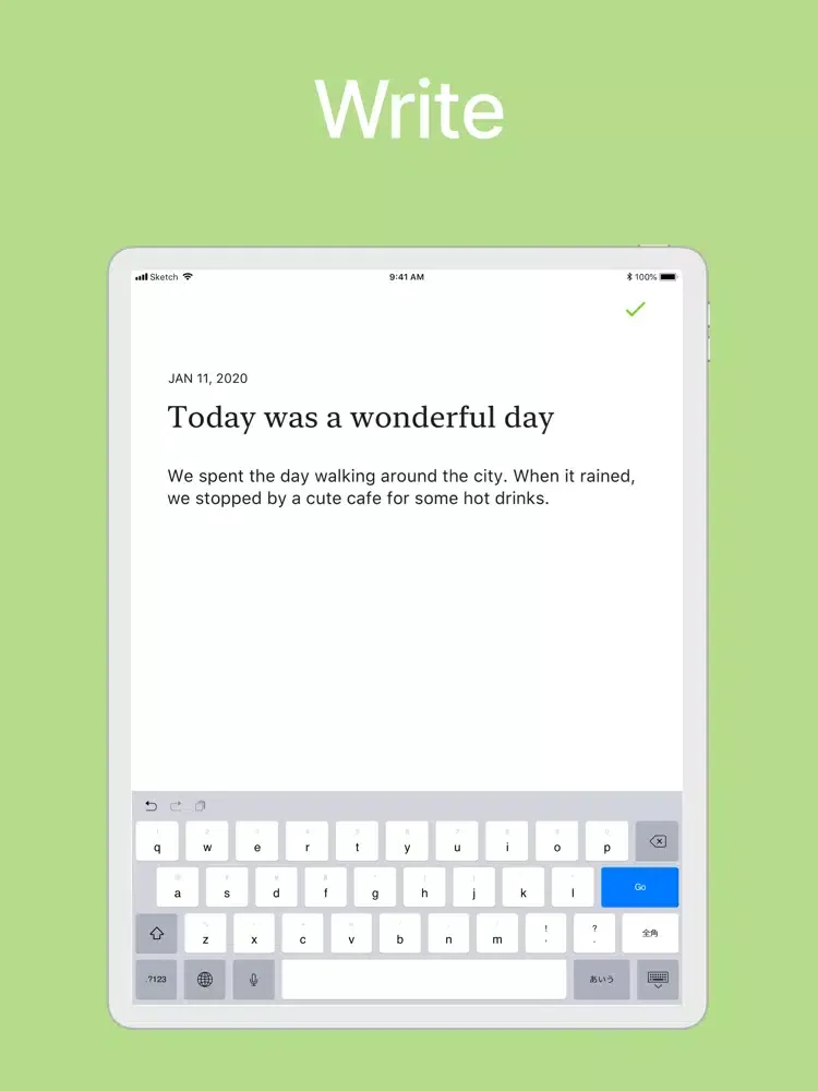 Zen Journal - Diary & Notes iPad  سکرین شاٹس