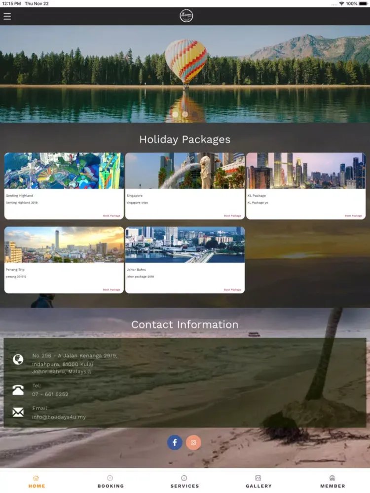 Holidays4u iPad 应用截图