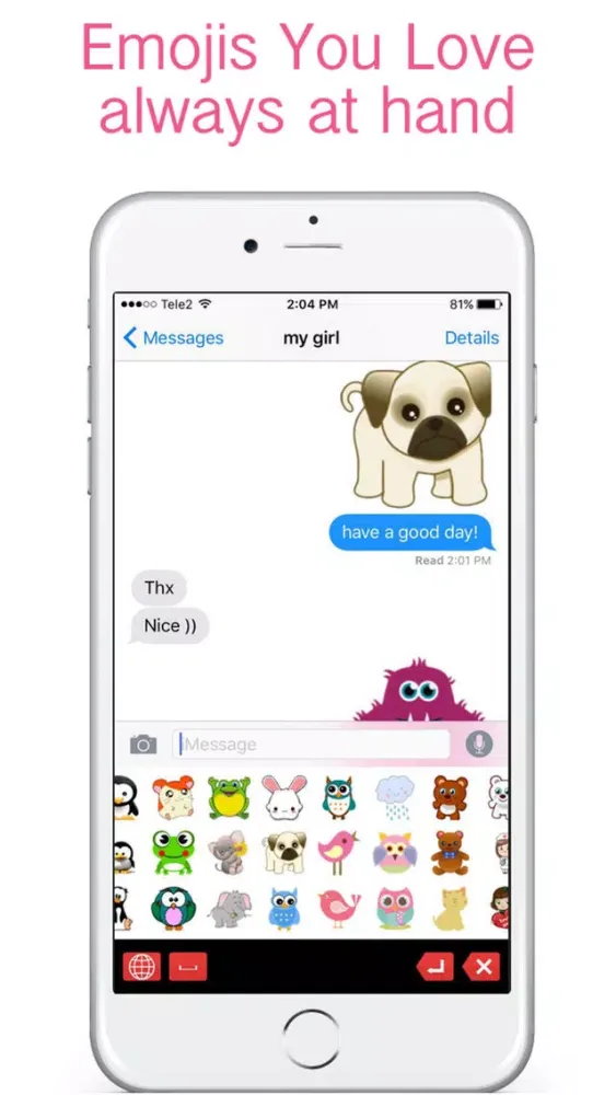 Screenshot di CUTEmoji