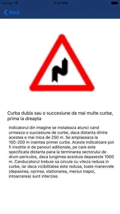 ภาพหน้าจอของ Indicatoare rutiere România