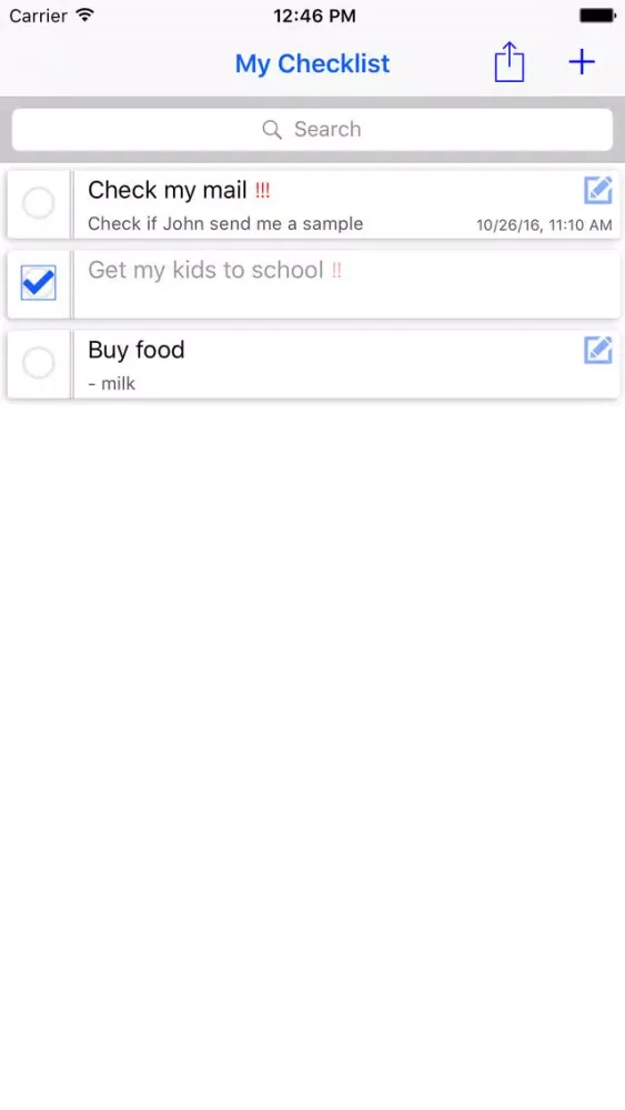 CheckList-ToDo Screenshots