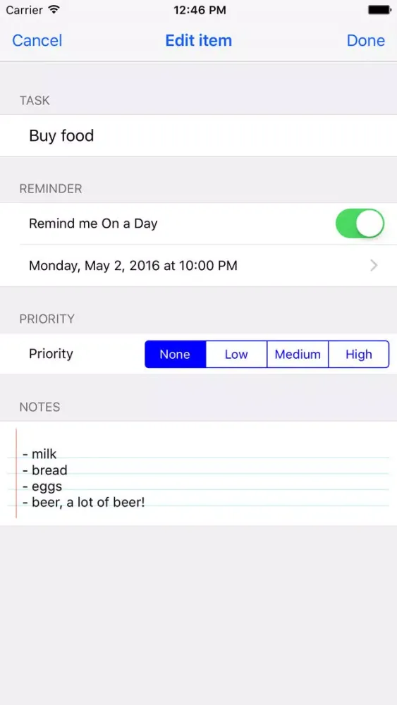 CheckList-ToDo Screenshots