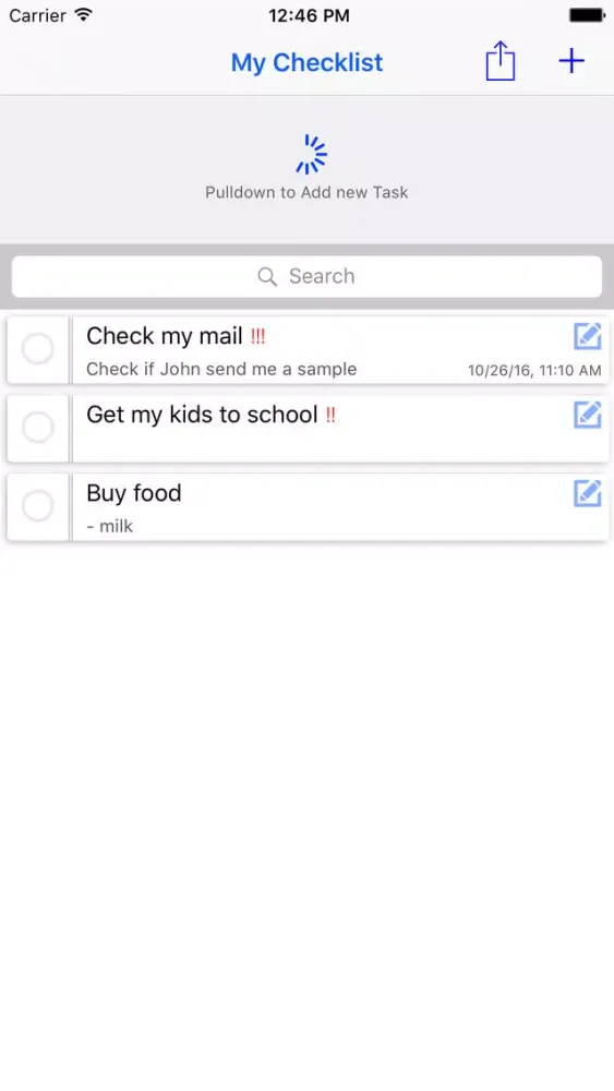 CheckList-ToDo Screenshots