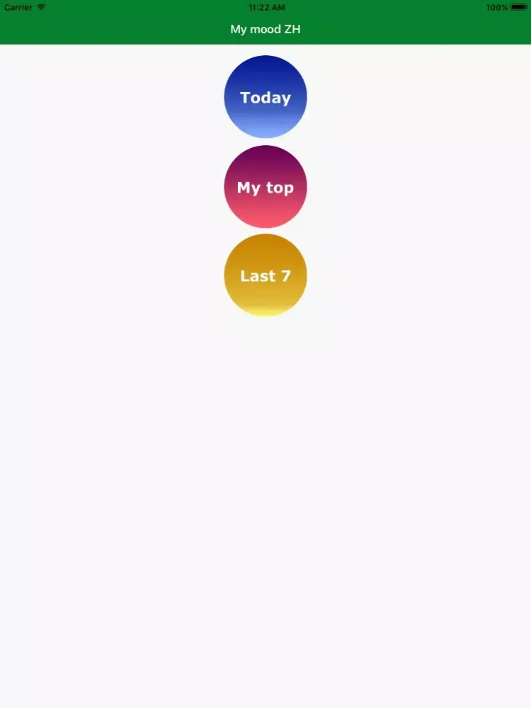 Capturas de pantalla de My mood ZH iPad 
