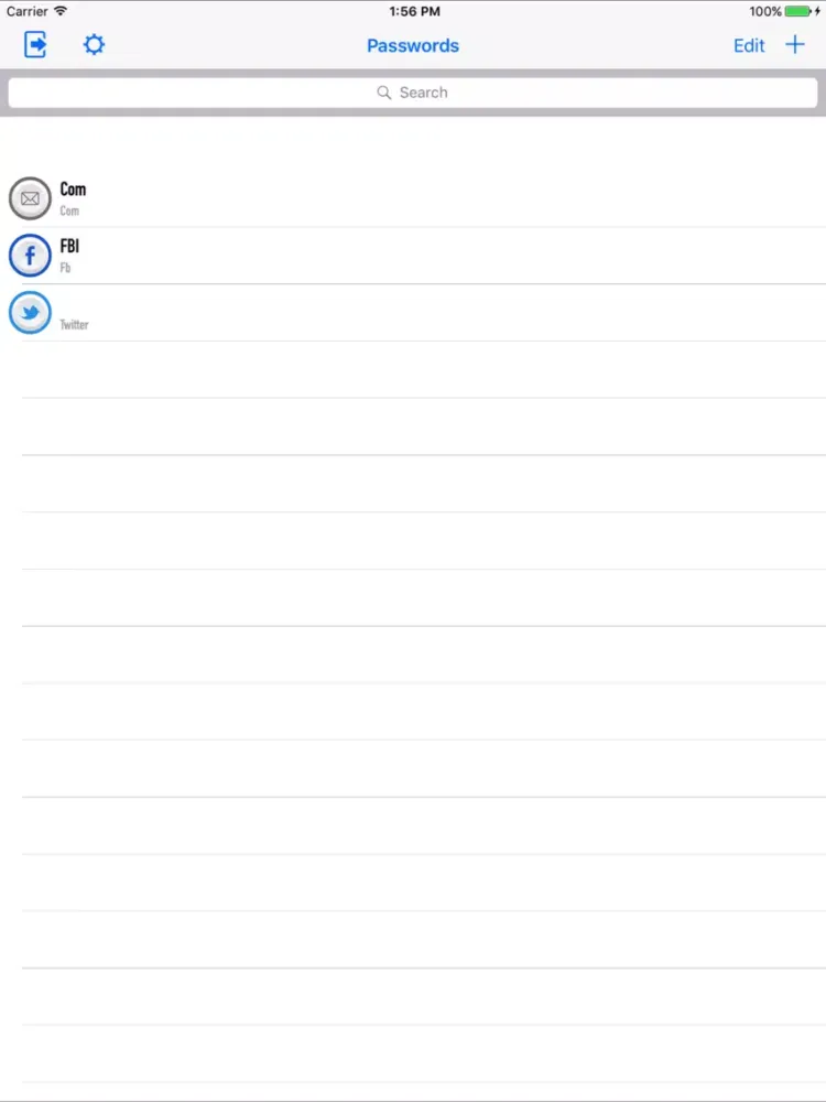 Capturas de pantalla de My Password Manager ZH iPad 