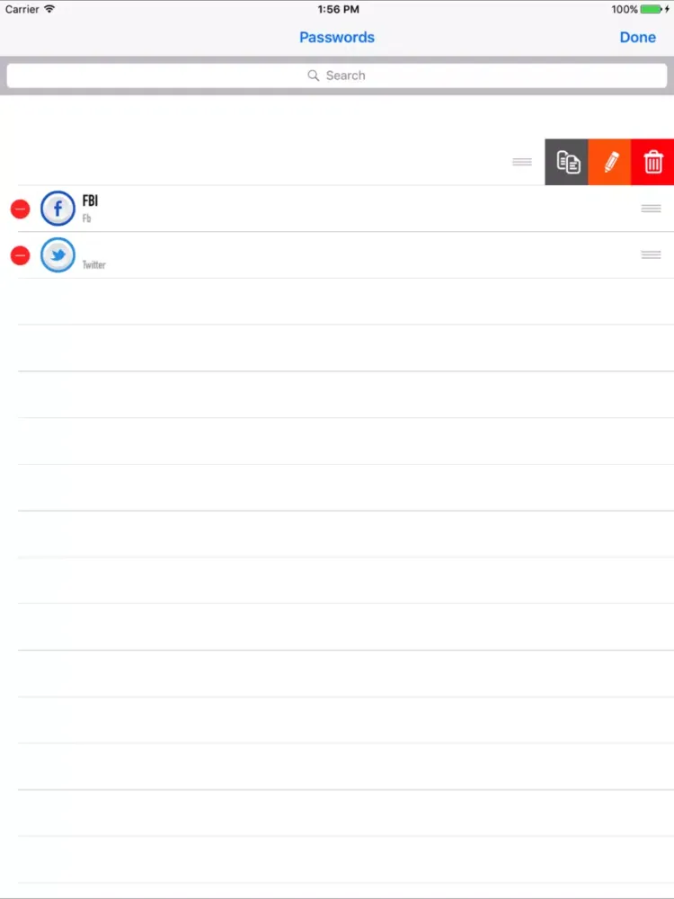 Capturas de pantalla de My Password Manager ZH iPad 