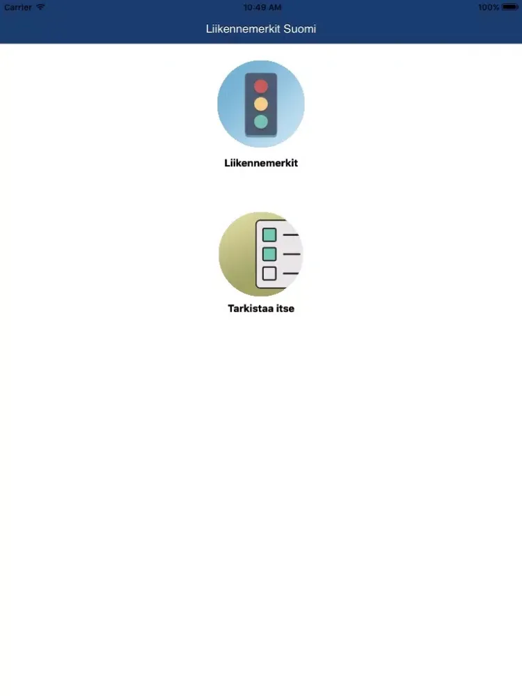 Zrzuty ekranu Liikennemerkit Suomi iPad 