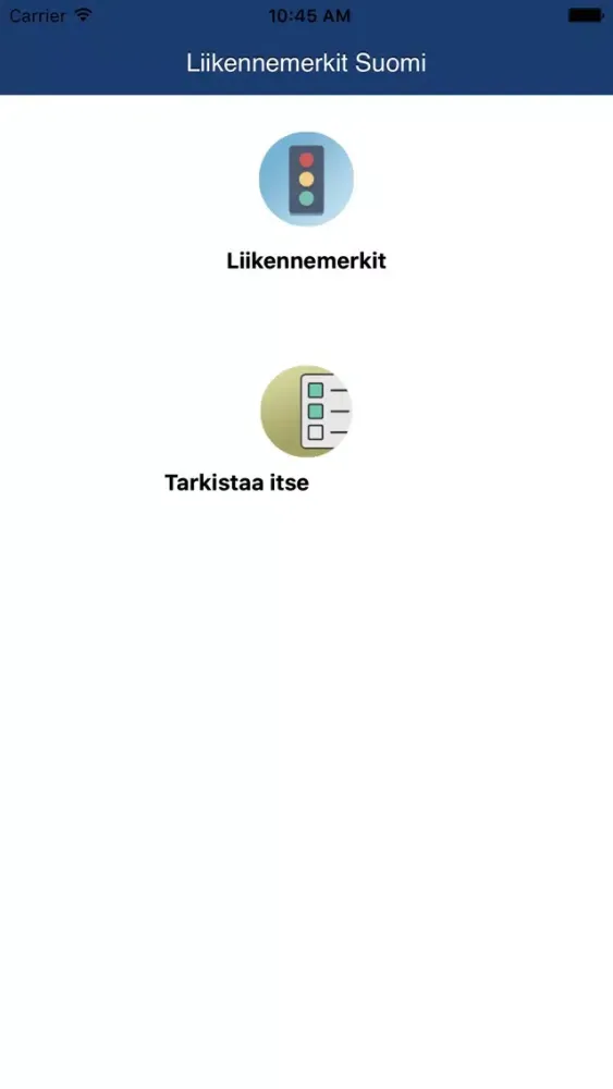 Zrzuty ekranu Liikennemerkit Suomi