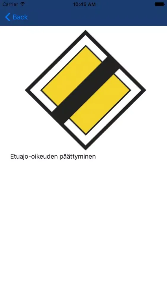 Zrzuty ekranu Liikennemerkit Suomi