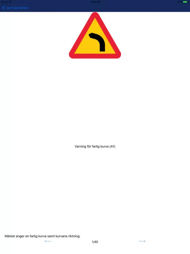تصاویر Vägmärken Sverige iPad 