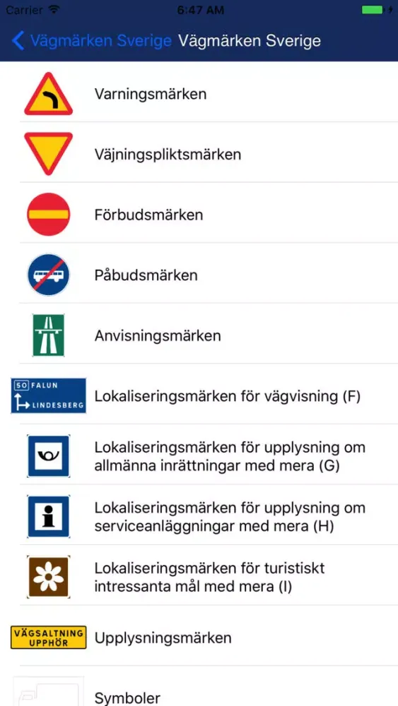 تصاویر Vägmärken Sverige