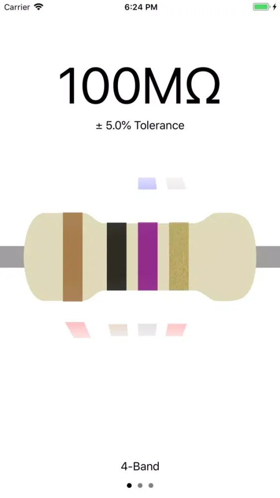 My Resistor colors calc Screenshots