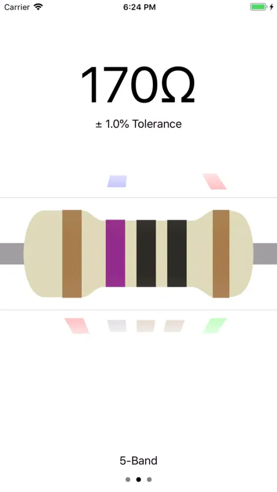 My Resistor colors calc Screenshots