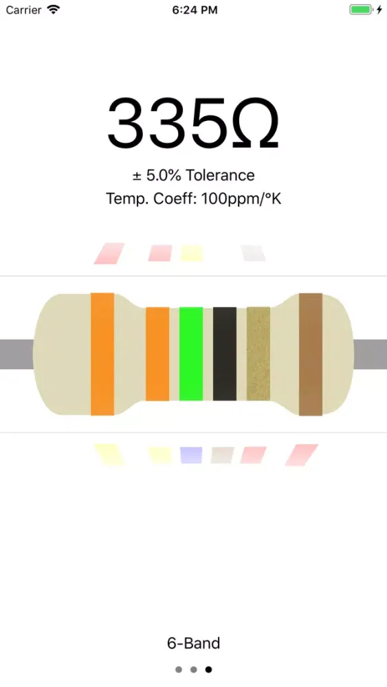 My Resistor colors calc Screenshots