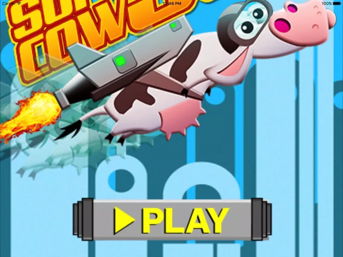 疯狂的奶牛－儿童爱玩的模拟飞行小游戏 iPad  Screenshots