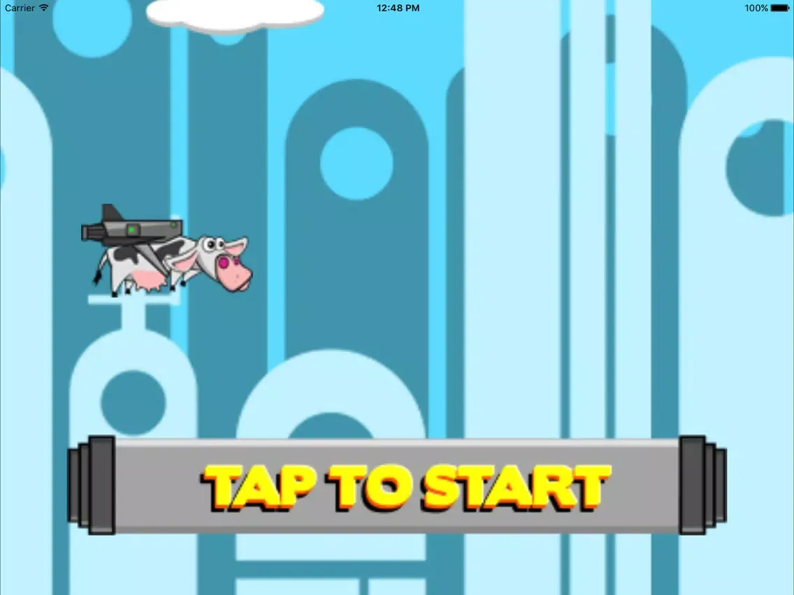 疯狂的奶牛－儿童爱玩的模拟飞行小游戏 iPad  Screenshots