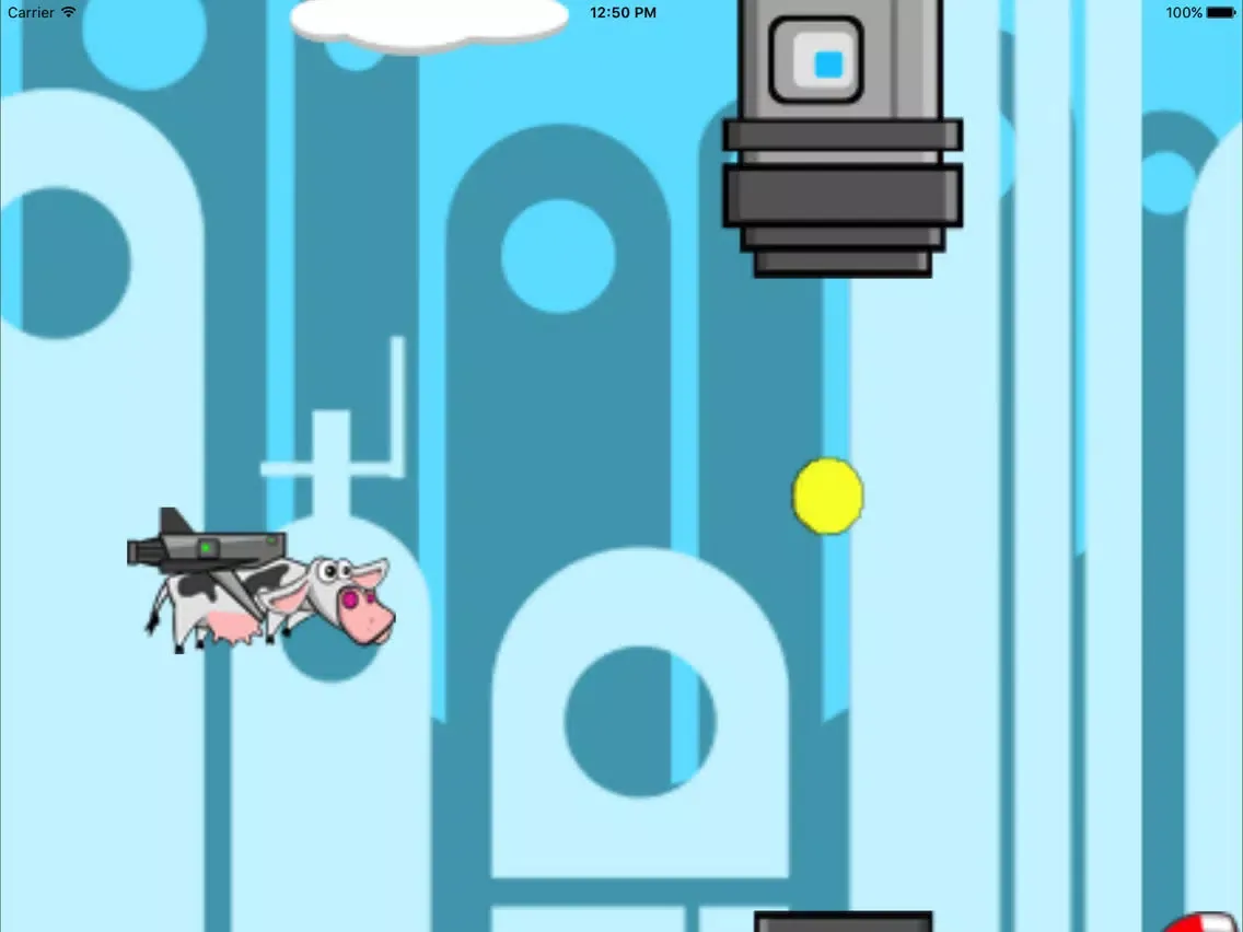 疯狂的奶牛－儿童爱玩的模拟飞行小游戏 iPad  Screenshots