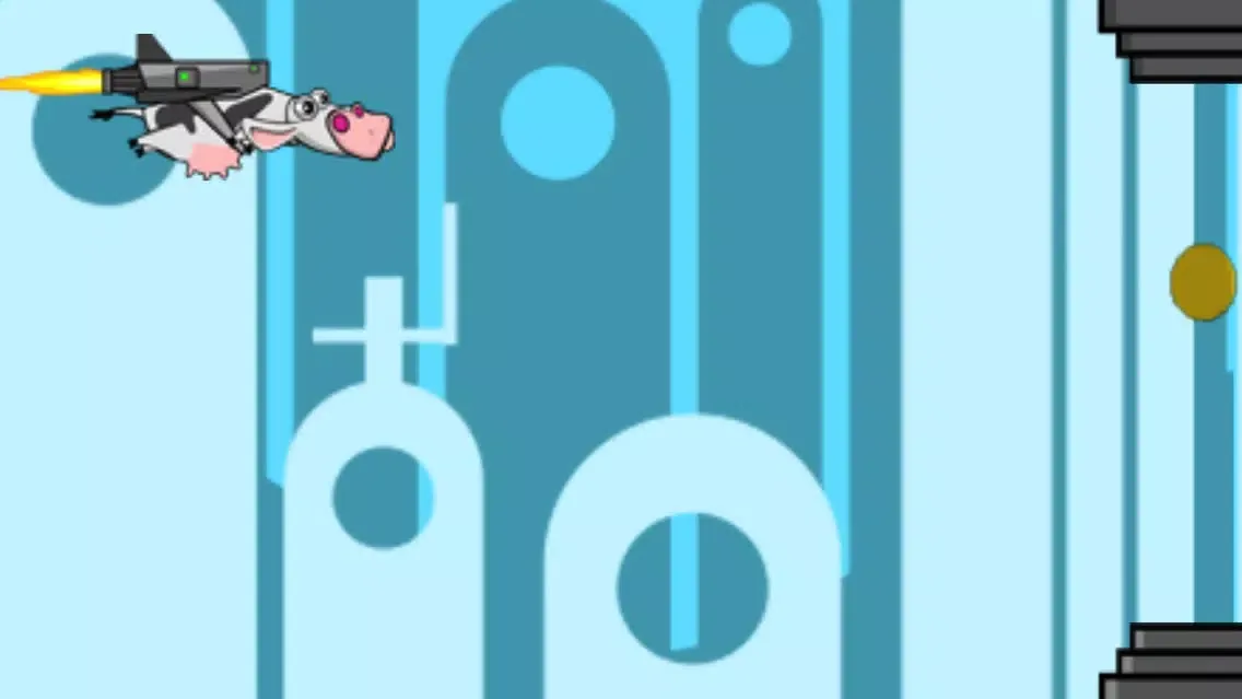 疯狂的奶牛－儿童爱玩的模拟飞行小游戏 Screenshots