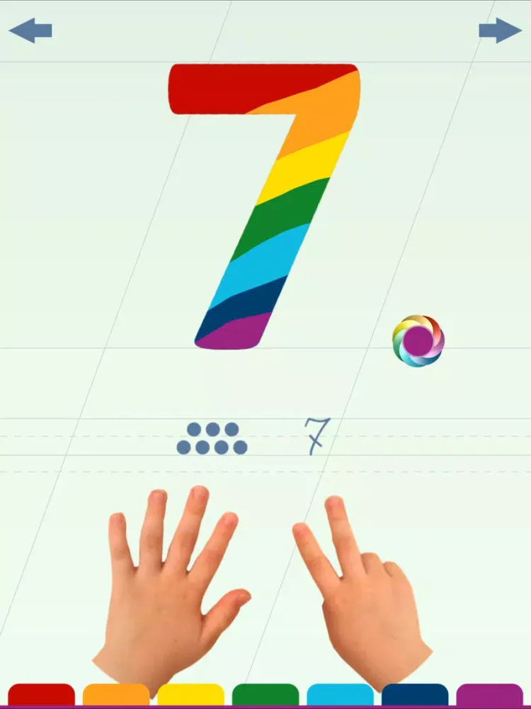 Ảnh chụp màn hình của Chiffres pour enfants Free iPad 