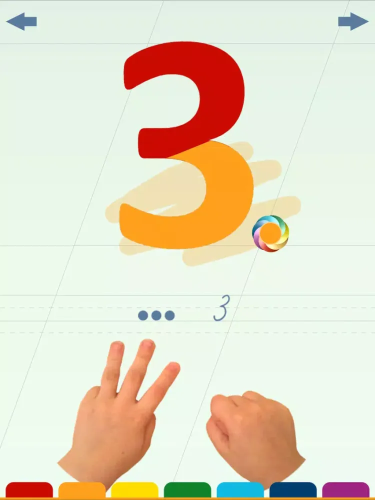 Ảnh chụp màn hình của Chiffres pour enfants Free iPad 