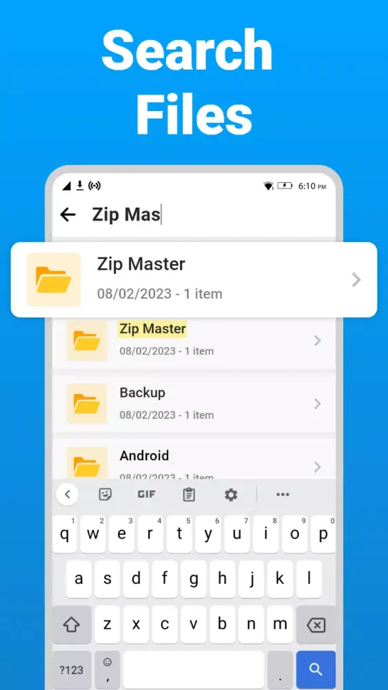 Capturas de tela do Zip Extractor