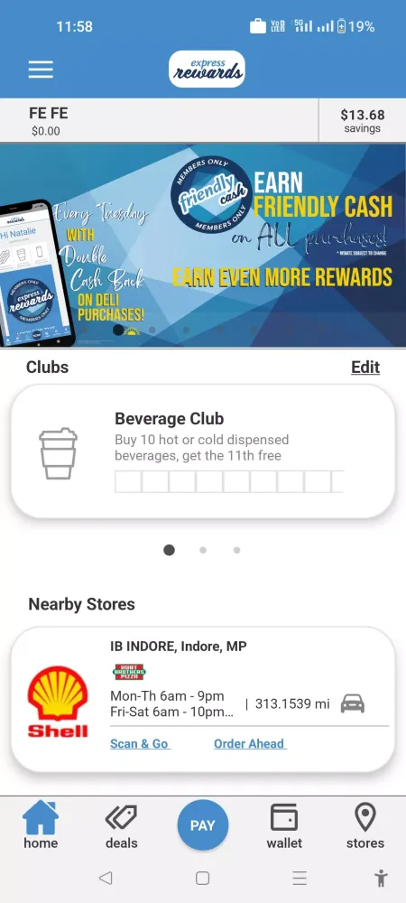 ภาพหน้าจอของ Friendly Express Rewards