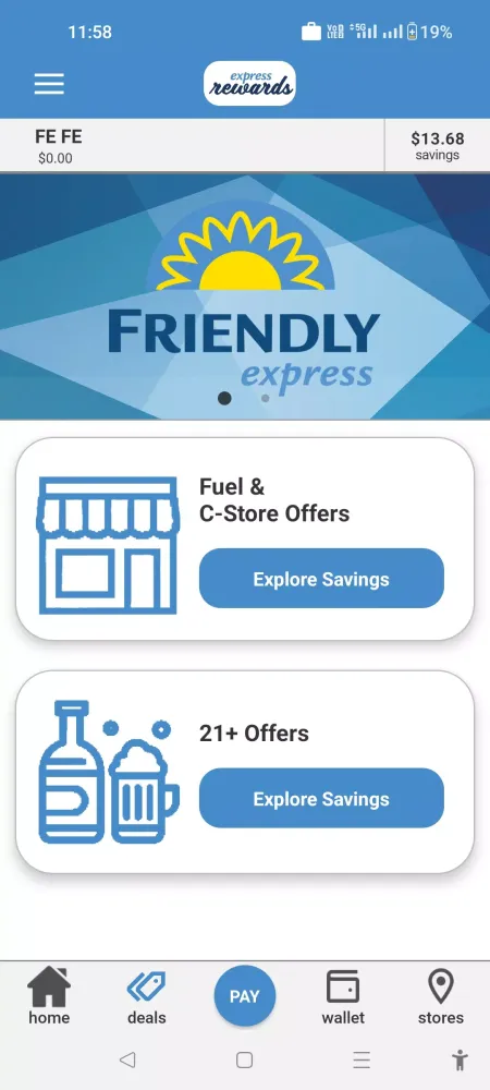 ภาพหน้าจอของ Friendly Express Rewards