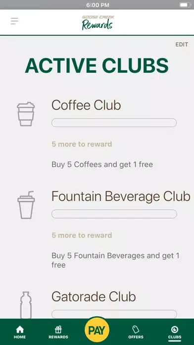 Captures d'écran de Goose Creek Rewards