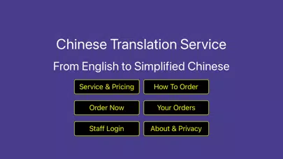 Capturas de tela do Chinese Translation Service