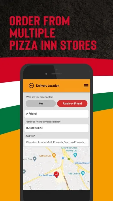 Captures d'écran de Pizza Inn Zambia