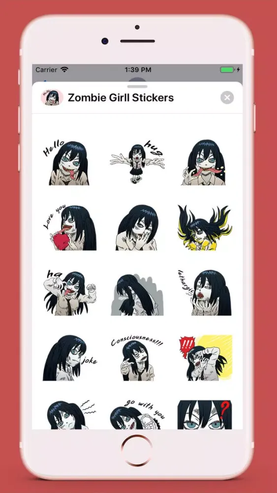 Zrzuty ekranu Zombie Girl Emojis