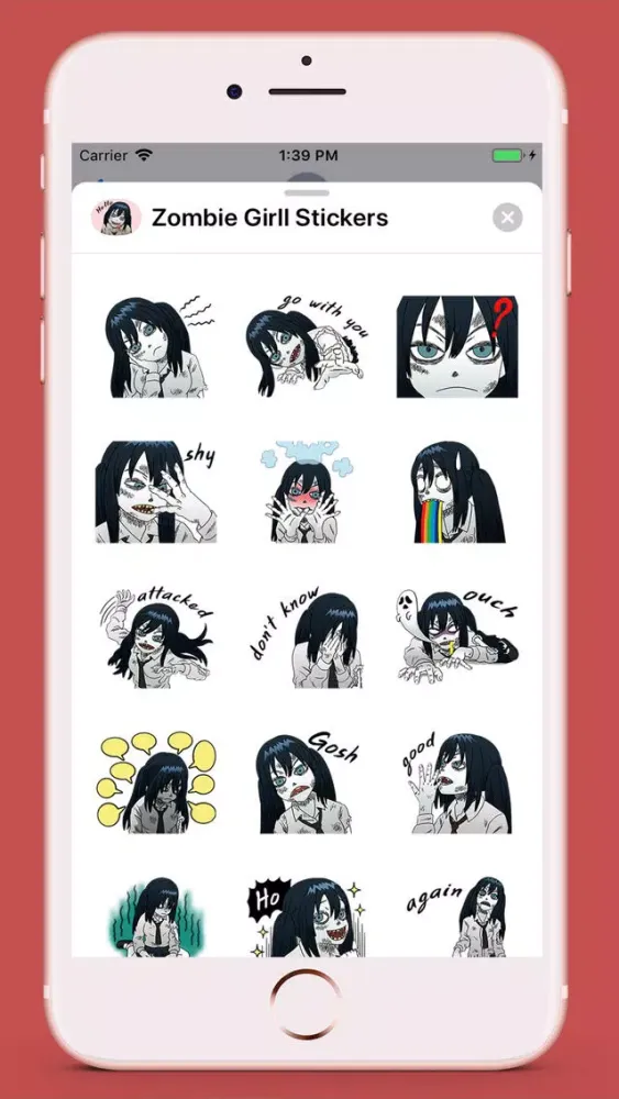 Zrzuty ekranu Zombie Girl Emojis
