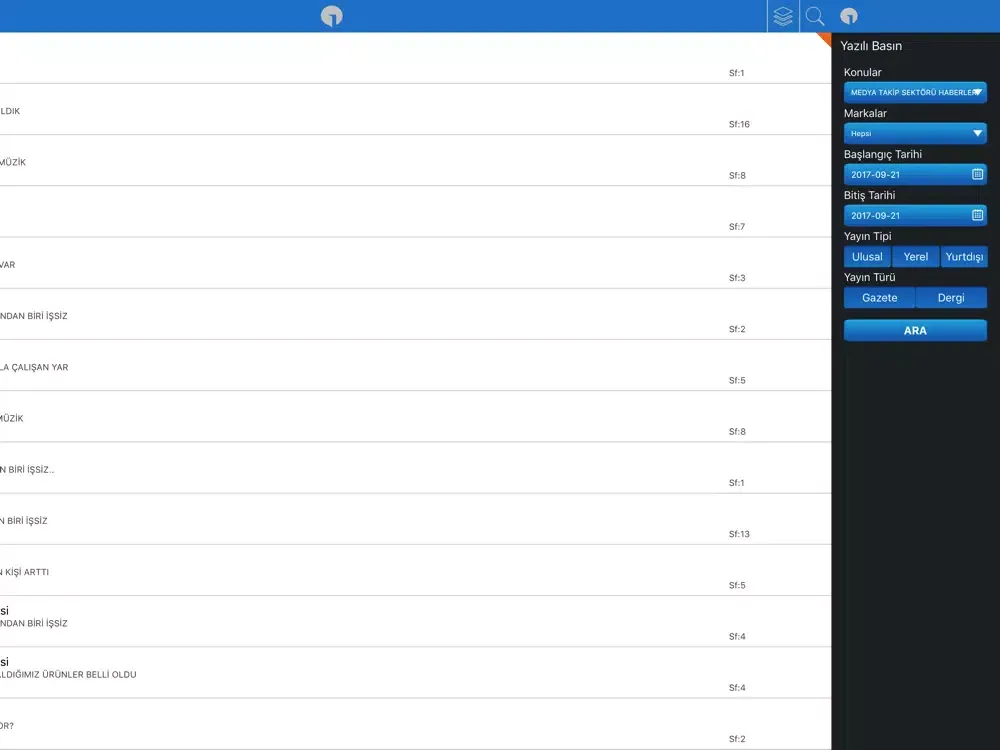 Screenshot di Ajans Press iPad 