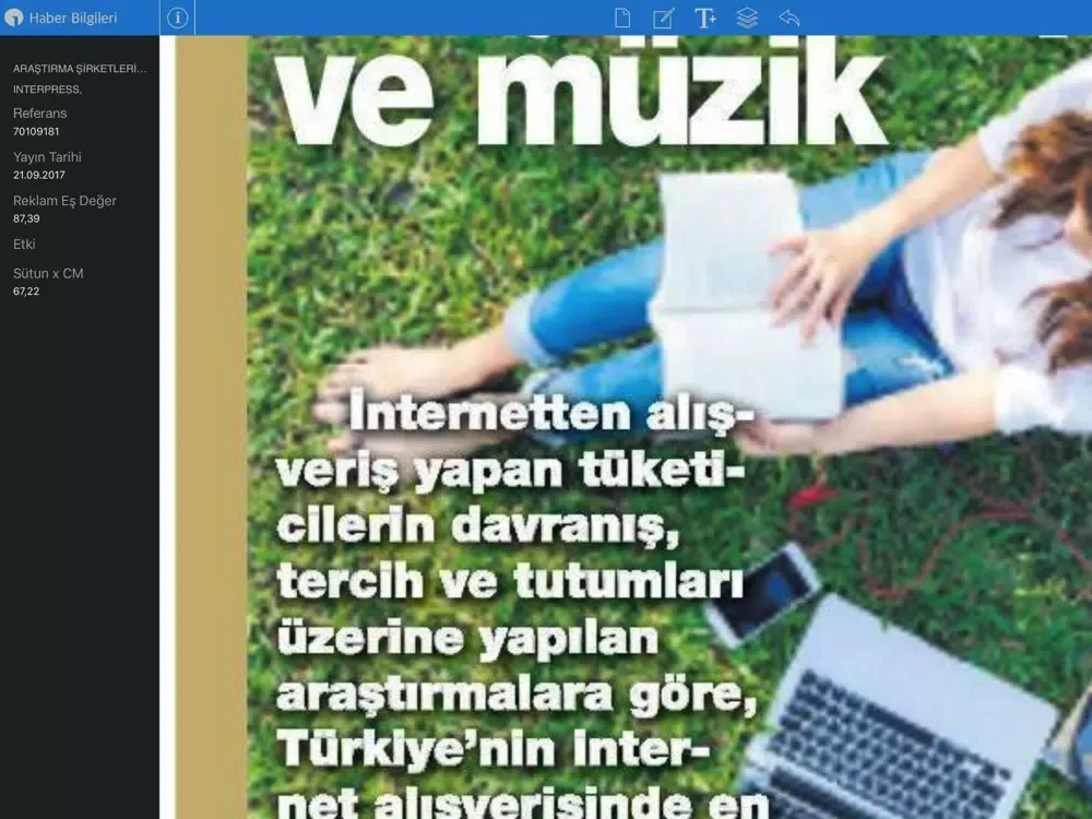 Screenshot di Ajans Press iPad 