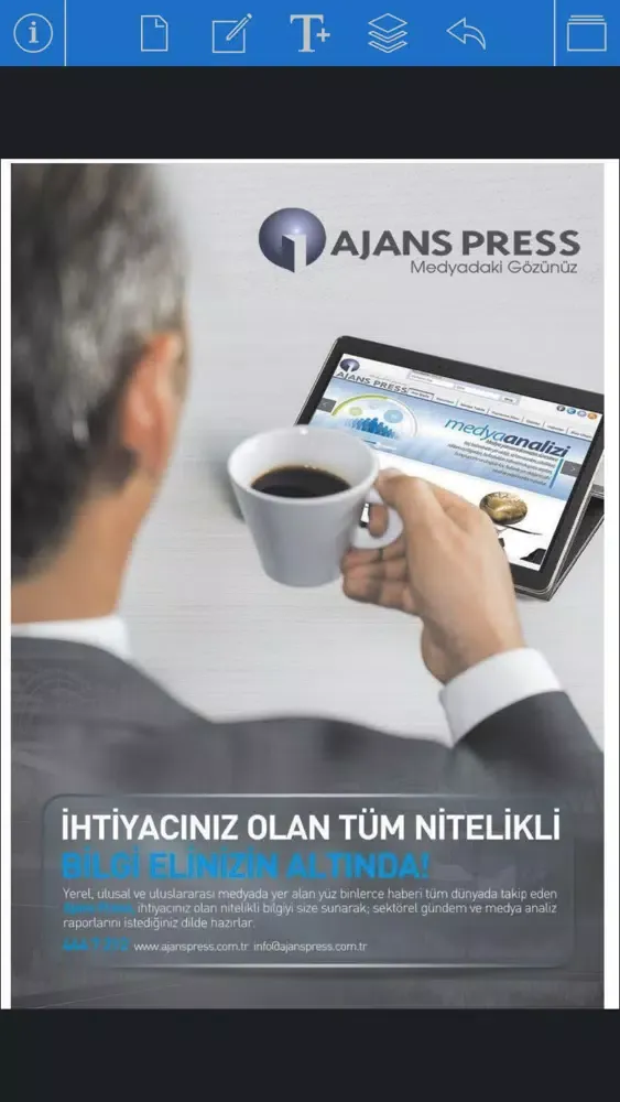 Screenshot di Ajans Press