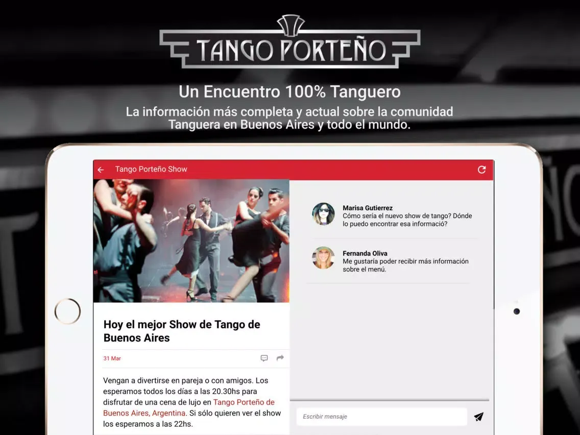 eFan Tango Porteño iPad  스크린샷